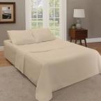 Guestroom Survival Kit Twin 18 in. Taupe Bedding and Air Mattress Set
