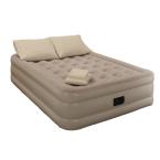Guestroom Survival Kit Twin 18 in. Taupe Bedding and Air Mattress Set