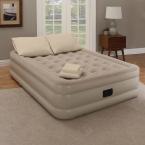 Guestroom Survival Kit Twin 18 in. Taupe Bedding and Air Mattress Set