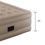 Guestroom Survival Kit 18 in. White Full Bedding and Air Mattress Set